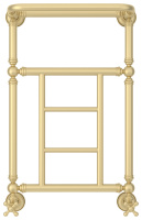 Полотенцесушитель Водяной Сунержа Ренессанс 1452 (66х40) Матовая Шампань 022-0282-6640