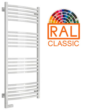 Полотенцесушитель Электрический Cунержа Аркус 2.0 Левый (1200x500) Палитра RAL Classic RAL-5604-1250