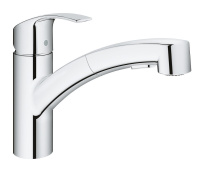 Смеситель для кухни с выдвижным изливом Grohe Eurosmart New 30305 000 (30305000) хром Смеситель для кухни с выдвижным изливом Grohe Eurosmart New 30305 000 (30305000) хром