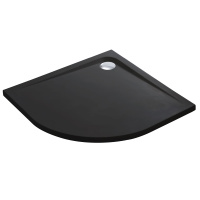 Душевой поддон из искусственного камня  (90х90) Vincea VST-2SQ9090MB, черный матовый