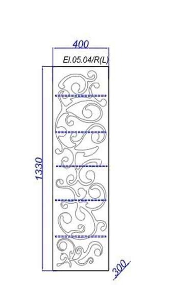 Пенал Aqwella Clarberg Elegance EL.05.04/R