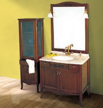 Шкаф-колонна напольная левая орех Tiffany World Sofia 4219noce*3SX