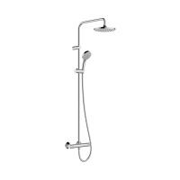 Душевая система с термостатом Hansgrohe Showerpipe 200 1jet EcoSmart Vernis Blend 26089000 хром