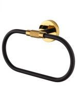 Кольцо для полотенец WONZON & WOGHAND MAJESTIC, черный/золото WW-9213