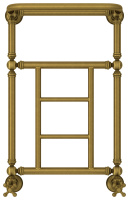 Полотенцесушитель Водяной Сунержа Ренессанс 1452 (66х40) Состаренная бронза 05-0282-6640