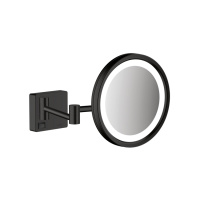 Косметическое зеркало с подсветкой Hansgrohe AddStoris 41790670 черный матовый
