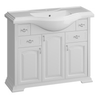 Тумба под раковину Opadiris Риспекто 100 Z0000012631  белый матовый (без раковины)