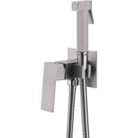 Смеситель ABBER Daheim AF8226SP с гигиеническим душем, сатин