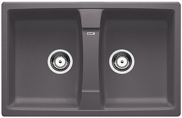 Мойка кухонная Blanco Lexa 8 Silgranit PuraDur (темная скала), 524961