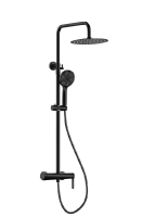 Душевая система с изливом Gid Aira L020-BM-ND3, черный матовый