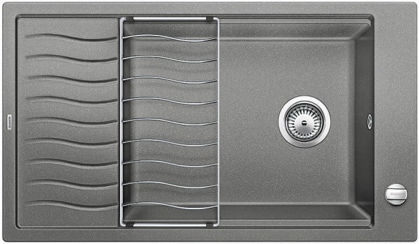 Мойка кухонная Blanco Elon XL 8 S Silgranit PuraDur (алюметаллик), 524862