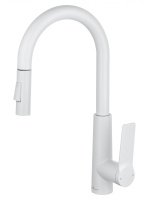 Смеситель для кухни с выдвижным изливом WONZON & WOGHAND, белый матовый WW-A20782-MW Смеситель для кухни с выдвижным изливом WONZON & WOGHAND, белый матовый WW-A20782-MW