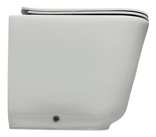 Унитаз напольный приставной безободковый Kerasan Tribeca 511830 без сиденья, белый матовый