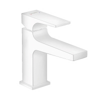 Смеситель для раковины с донным клапаном Push-Open Hansgrohe Metropol 32500700 белый матовый