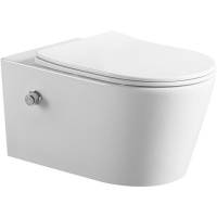 Унитаз подвесной безободковый с функцией биде Art&Max Zoe AM9322C1CHR (без сиденья)