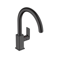 Смеситель для кухонной мойки Hansgrohe Vernis Shape M35 71871670, матовый черный