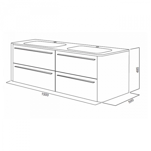 Тумба для ванной Am.Pm Awe M15FHD1502WF