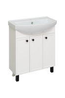 Тумба под раковину Runo белая  Римини 75 (00-00001255)