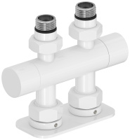 Вентиль Сунержа прямой EU50 (2 х G 1/2" НР х G 3/4" НГ) 12-1417-1234 белый глянцевый