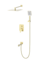 Душевая система встраиваемая WONZON & WOGHAND FLEX, брашированное золото WW-88939072-BG Душевая система встраиваемая WONZON & WOGHAND FLEX, брашированное золото WW-88939072-BG