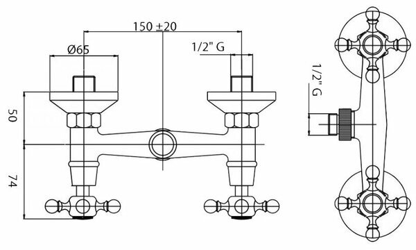 Смеситель для душа Cezares Lord LORD-DS-03/24