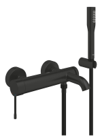 Смеситель для ванны с душевым набором Grohe Essence New 33628 2431 (336282431) черный матовый