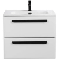 Тумба под раковину Cezares ECO-CER-N-700-2C-SO-BL Bianco Lucido без ручек