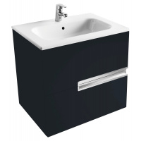 Тумба под раковину Roca Victoria Nord Black Edition 60 2 ящика ZRU9000096