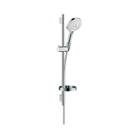 Душевой гарнитур с мыльницей Hansgrohe Raindance Select S 120 3jet 26630400 белый/хром