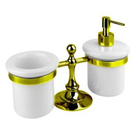 Стакан и диспенсер настольные Cezares OLIMP-TDT-03/24-M