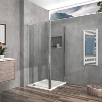 Душевой уголок Vincea  Intra VSR-1I901080CL (90х80)  хром, стекло прозрачное