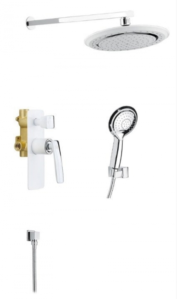 Душевой комплект Timo Helmi SX-4069/00-16SM (2100) chrome/white