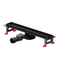 Душевой лоток с решеткой под плитку 50 см Am.Pm MasterFlow W01SC-U11-050-04BM черный матовый