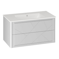 Тумба под раковину Opadiris Луиджи 90   00-00005940 серый матовый (без раковины)