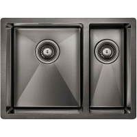 Кухонная мойка Paulmark Annex PM545944-GML вороненая сталь левая