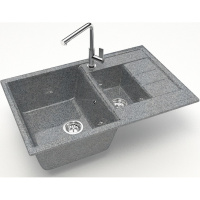 Кухонная мойка Marrbaxx Блонди Z210 Z210Q008 темно-серый