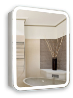 Зеркало-шкаф (61х80) Silver Mirrors Фиджи Flip 60 LED-00002472