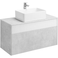 Тумба с раковиной Aquaton Марбл 100 слэйт 1A2763K1MH4C0