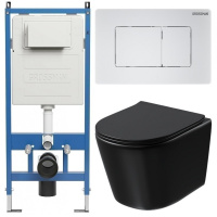 Комплект унитаза с инсталляцией Grossman Classic 97.4477BMSQ.04.01M с клавишей смыва