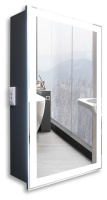 Зеркало-шкаф (43х73) Silver Mirrors Munchen-ANTHRACITE LED-00002667