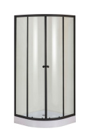 Душевой уголок с поддоном (88х88) Orange E01-090TB матовый черый