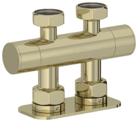 Вентиль 2х3/4" прямой скрытый-скрытый EU50 Шампань 020-1419-3434