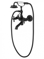 Смеситель для ванны с душем WONZON & WOGHAND RETRO, черный матовый WW-88639020-MB