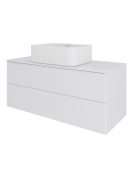 Тумба с раковиной подвесная 100 см, Orange Otto Ot-100TuMDF+B02-460W белый глянец