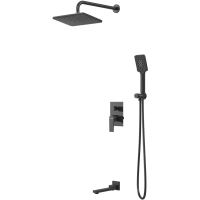 Душевая система скрытого монтажа Grossman Classic 501.K35.04.210 черный матовый