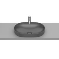 Раковина накладная (55х37) Roca Inspira round 327527640 оникс
