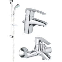 Набор для ванной комнаты 3 в 1 Grohe Eurostyle 116940 Набор для ванной комнаты 3 в 1 Grohe Eurostyle 116940