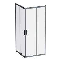 Душевой уголок (90х90) Am.Pm Gem W90G-403-9090BT черный матовый