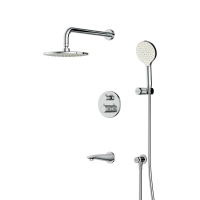 Душевой комплект темростатический с изливом Am.Pm X-Joy FT85A3RH10 хром