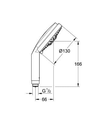 Ручной душ Grohe Rainshower Cosmopolitan 130 28755 000 (28755000) Ручной душ Grohe Rainshower Cosmopolitan 130 28755 000 (28755000)